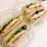 さつまいもポテトサラダの☆サンドイッチお弁当